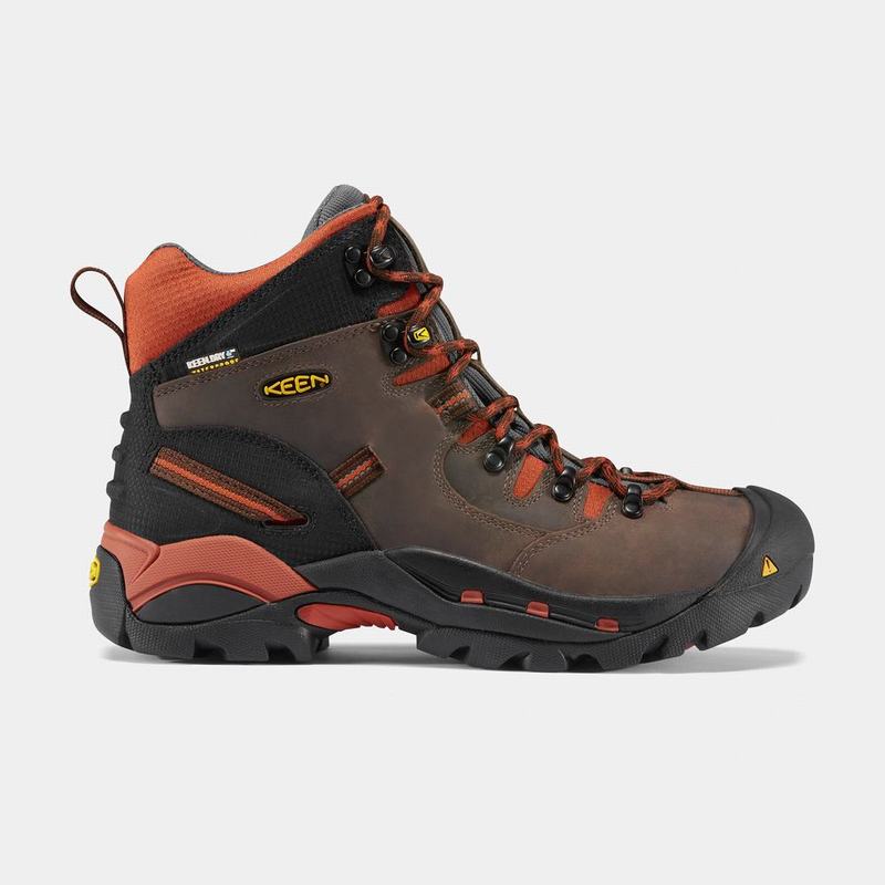 Keen Pittsburgh 6" Soft Toe - Erkek Iş Botu - Kahverengi - Türkiye (517034MXU)